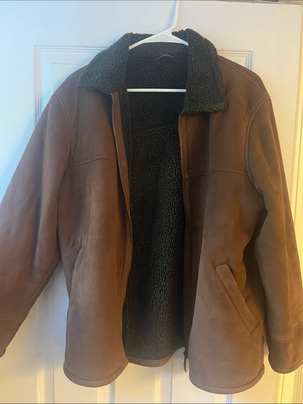 bill blass Black Sherpa-Lined Jacket